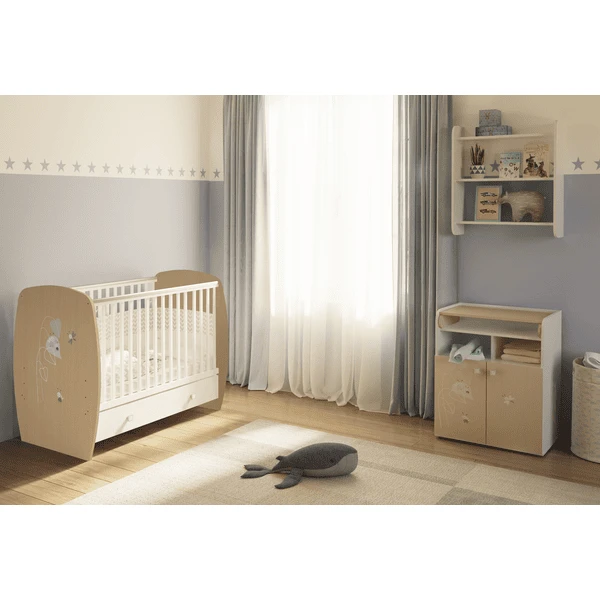 Polini Kids Mueble Cambiador French Amis 1270 Blanco-natural - Imagen 4