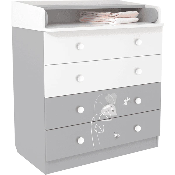Polini Kids Mueble Cambiador French Amis 1580 Blanco-gris - Imagen 2