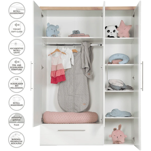 Roba Armario Nele 3 Puertas Blanco - Imagen 3