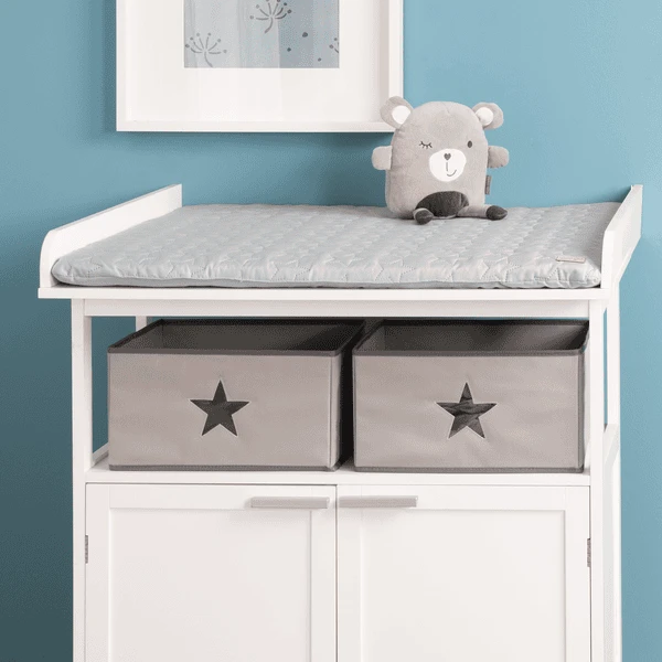 Roba Cambiador Suave Style Estrellas Gris Plata 85x75 - Imagen 4