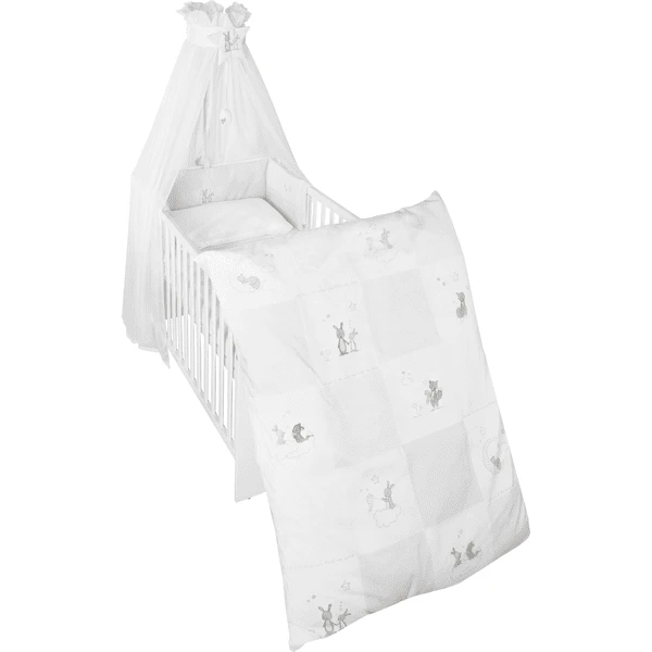 Roba Combi-Set De Cuna Blanco Zorro & Conejo - Imagen 3
