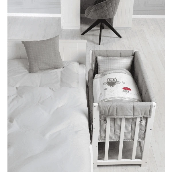 Roba Conjunto Cuna Colecho Adam & Búho 4 En 1 Blanco - Imagen 4