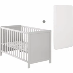 Roba Cuna Colecho Taupe 60 X 120 Cm Con Colchón