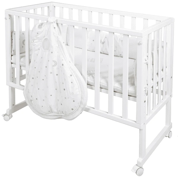 Roba Cuna Moisés Safe Asleep® 3 En 1 Estrellitas Blanco