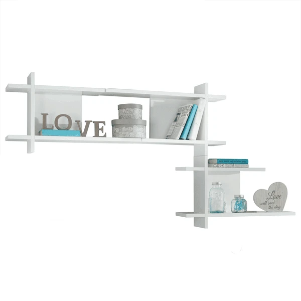 Roba Estantería De Pared Juego De 3 Nordic Blanco - Imagen 3