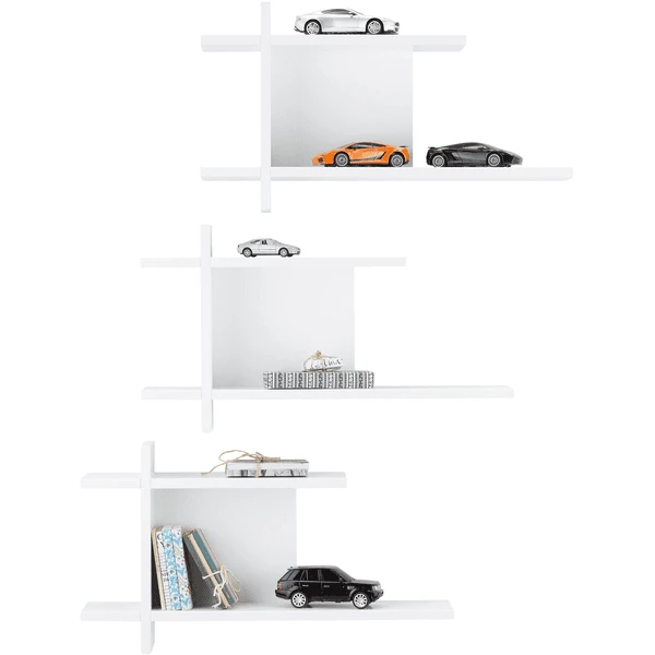 Roba Estantería De Pared Juego De 3 Nordic Blanco - Imagen 4