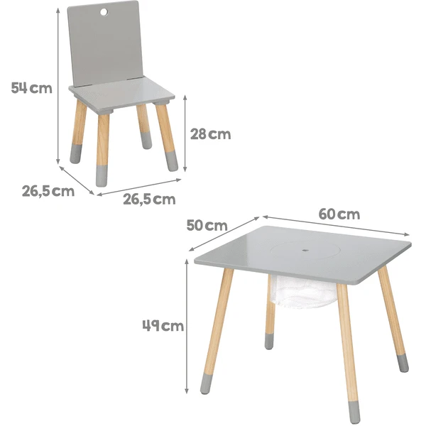 Roba Grupo De Asientos Con Red De Almacenamiento Gris - Imagen 5