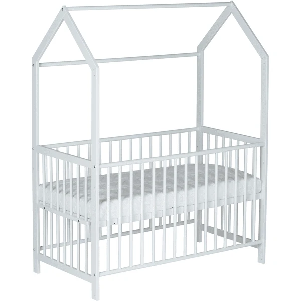 Schardt Cuna Casa Micky Lacado Blanco 60x120cm