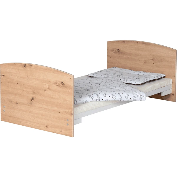 Schardt Cuna Completa Classic Line 70x140cm Origami Roble Artesano Black - Imagen 3