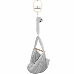 SCHMUSEWOLKE Cuna Colgante Con Gancho Para La Puerta Bio Grey