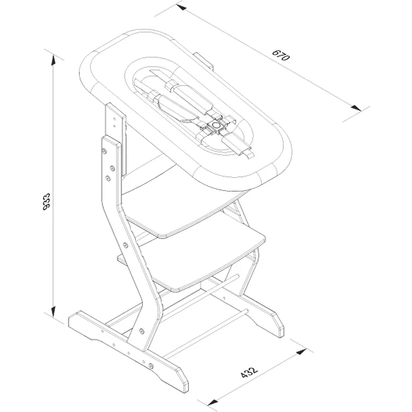 TiSsi® Accesorio De Bebé Para Trona TiSsi Natural - Antracita - Imagen 4