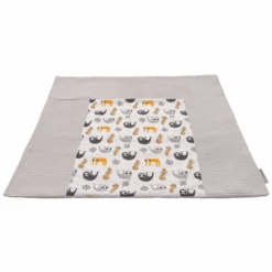 Ullenboom Funda Para Cambiador Waffle Pique Motif Gris Perezoso 75 X 85 Cm